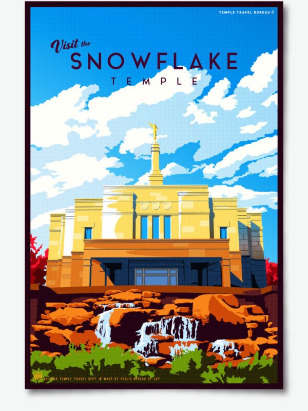 Snowflake Arizona Temple Poster Print 23