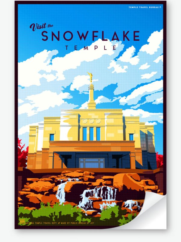 Snowflake Arizona Temple Wall Decal 23