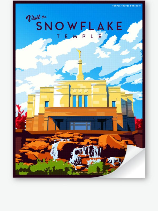 Snowflake Arizona Temple Wall Decal 34