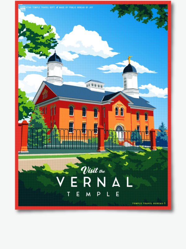 Vernal Utah Temple Poster Print 34