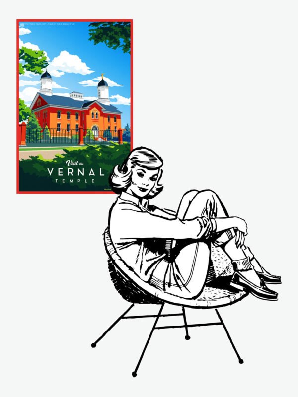 Vernal Utah Temple Poster